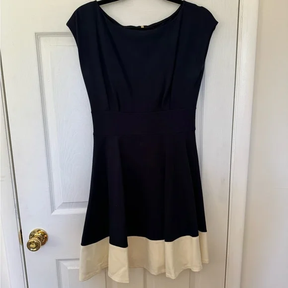 how should the neck of a dress shirt fit Kate Spade Red Ponte Fit & Flare Dress Size XS – C&J Collections Chicago main image 1